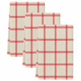 thumbnail image 2 of Yellow Buffalo Plaid Kitchen Towels Set of 3, Red Lines Grid Pattern Vintage Absorbent Dish Towels for Kitchen, Microfiber Hand Towel, Quick Drying Tea Towel for Cleaning Decorative Dishcloths, 2 of 7