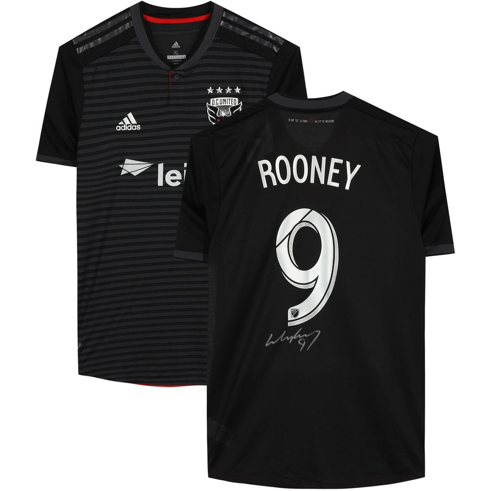 Fanatics Authentic Wayne Rooney D.C. United Autographed Black Adidas