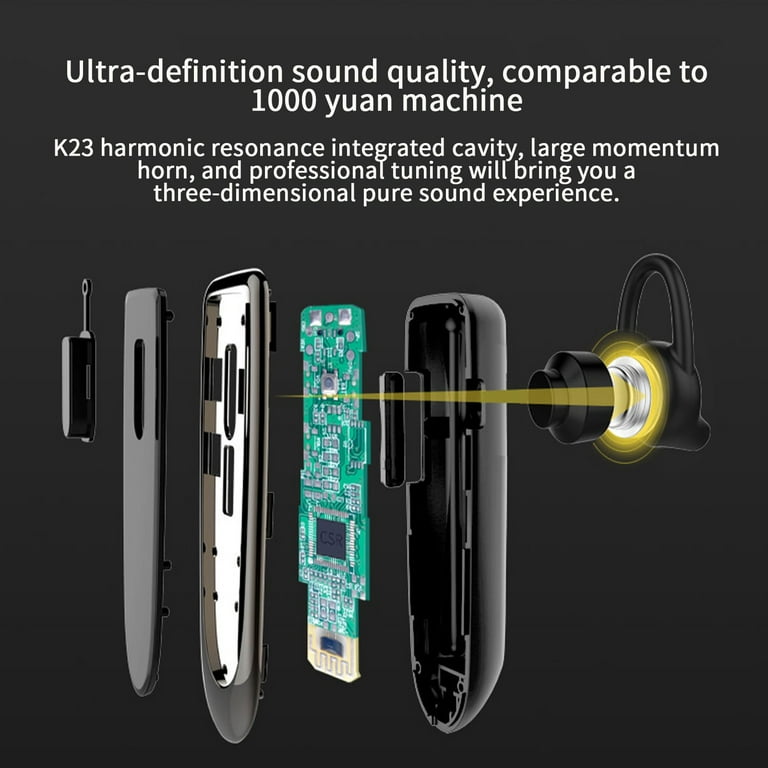 K23ワイヤレスBluetoothヘッドセットユニバーサル K23 Business Wireless Bluetooth Headset - Walmart.com