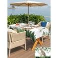 thumbnail image 4 of Easter Outdoor Tablecloth - 60x102 Inch Rectangle Dining Table Cover, Spring Bunny Botanical Eucalyptus Leaves Plants Waterproof Outdoor Table Cloth with Umbrella Hole & Zipper for Picnic/Patio/Party, 4 of 7