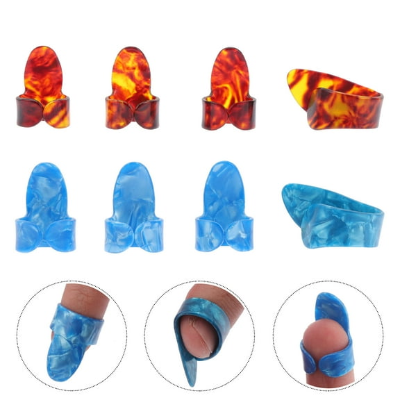 STRANDCHIC Finger Picks Set for Acoustic Guitar Beginners, Light , Sound and Playing Comfort