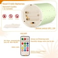 thumbnail image 4 of Colorful Hearts Flameless LED Candle Set with Remote, Battery Operated Color Changing Pillar Candles, Set of 2, 4 of 7