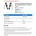 thumbnail image 2 of Front Strut Assembly and Sway Bar Link Kit - Compatible with 2013 - 2018 Ford Fusion 2014 2015 2016 2017, 2 of 2