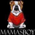 thumbnail image 3 of CafePress - Mamas Boy Bulldog Women's Dark Pajamas - Women's Short Sleeve Print T-Shirt and Pants Dark Cotton Pajama Set, 3 of 7