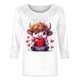 thumbnail image 5 of Xuyuer Valentine T Shirts Love Heart Printed Graphic Tee Tops Women's Casual 3/4 Sleeve T-Shirts Round Neck Cute Tunic Tops Basic Tees Blouses Business Work Tee Top Spring Shirts, 5 of 6