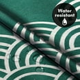 thumbnail image 2 of Americanflat 72x75 Hookless Shower Curtain - Abstract Green White Shower Curtain with Sheer Panel, Snap-In Liner, and Grommets - 100% Polyester, 2 of 8