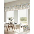 thumbnail image 5 of 2 Pack White Yellow Daisy Valance for Window Eucalyptus Leaves Lavender Spring Retro Letter Kitchen Valance Rod Pocket Short Curtain Topper Decorative Window Treatment for Living Room Bedroom 60"x18", 5 of 9
