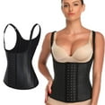thumbnail image 3 of Chaleco de entrenamiento de cintura Hugo Push Up Acero Deshuesado Negro L, 3 of 9
