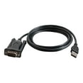 thumbnail image 2 of C2G 5ft USB to Serial Cable - USB to DB9 Serial RS232 Cable - M/M - Serial adapter - USB - RS-232 - black, 2 of 4