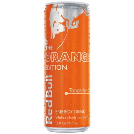 1 Can) Red Bull Energy Drink, Tangerine, Fl Oz, Orange -