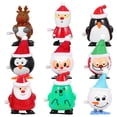thumbnail image 1 of FELTECHELECTR 9 piezas de juguetes navideños de cuerda, regalos de Navidad, juguetes de cuerda para fiestas (estilo mixto), 1 of 7