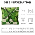thumbnail image 5 of PHYHOO St Patrick's Day Pillow Cover Buffalo Plaid Lucky Decorations Holiday Farmhouse Spring Cushion Case Decor for Home Sofa Couch, 5 of 5