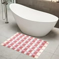thumbnail image 2 of Jinswick  Checkered Bath Mat Washable Non-Slip Funny Bathroom Rug Cute Bathroom Mat Ultra Soft Microfiber Absorbent Floor Carpet for Shower Tub Bedroom, 2 of 7