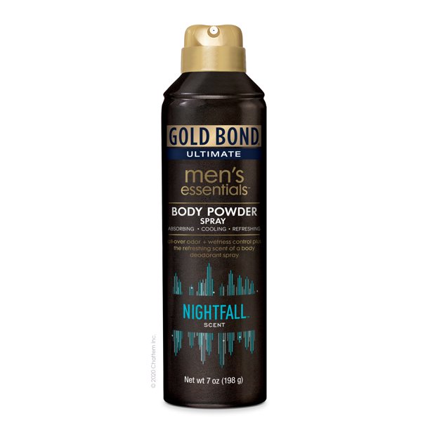Gold Bond Men's Essentials Body Powder Spray (7 Oz, Nightfall Scent