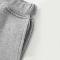 thumbnail image 4 of AHTJRT Kids Track Pants Flat Front Stretchy Soft Slack Pants with Pockets Casual Fal Winter Lounge Workout Running Trousers Gray 4-5 Years, 4 of 7