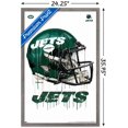 thumbnail image 3 of NFL New York Jets - Drip Helmet 20 Wall Poster, 22.375" x 34", Framed, 3 of 3