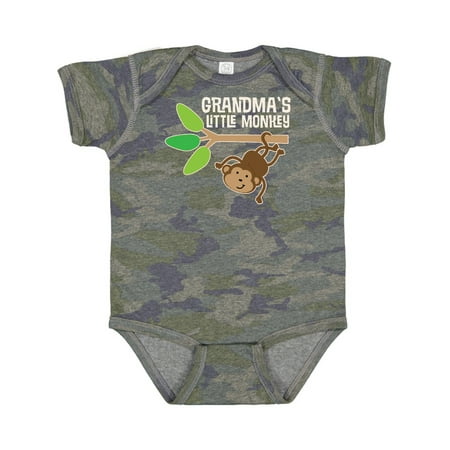 

Inktastic Grandma s Little Monkey Grandchild Gift Baby Boy or Baby Girl Bodysuit