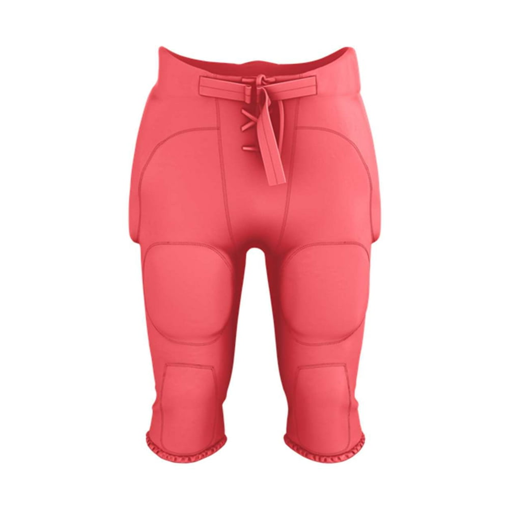Alleson Athletic Youth Integrated Football Pants Color Red Size
