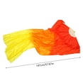 thumbnail image 3 of Lightweight Faux Silk Belly Dance Fan Veils Flexible Dance Fan Long Fan Dancing Fan for Performances &Trainings, 3 of 4