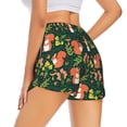 thumbnail image 3 of Goofa Forest Squirrel Printed Women 2 in 1 Running Shorts,Quick Dry Athletic Workout Shorts,High Waisted Athletic Shorts with Liner Pockets-Large, 3 of 9