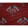 thumbnail image 4 of oneOone Polyester Lycra Fabric Bird & Tree Block Print Fabric BTY 56 Inch Wide, 4 of 4