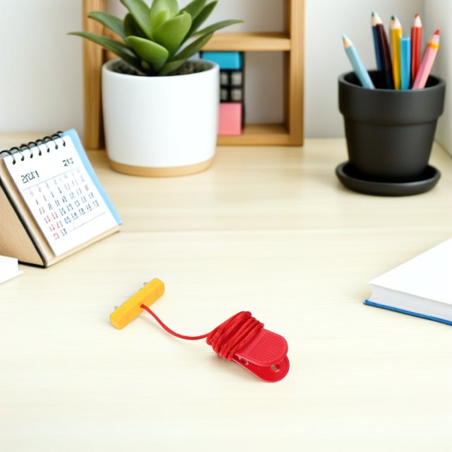 AURARMLET Llave De Para Caminadora Roja Con Clip Y Doble Clavija Para Uso Deportivo