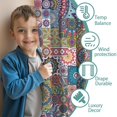 thumbnail image 3 of Blackout Kids Curtains,Boho Bohemia Flower Childrens Insulated Curtains Set Of 2,Bedroom Essentials,Toddler Room Decor 42"x54"(106x137cm), 3 of 4