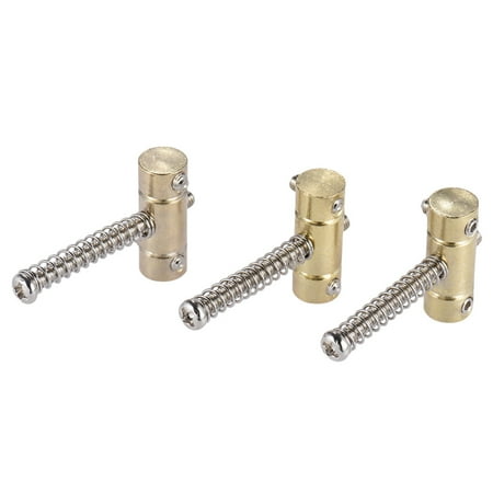 3pcs Brass Guitar Bridge Compensated Saddles for Tele Telecaster Replacement (Best Compensated Tele Saddles)