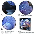 thumbnail image 3 of Designart "Moonlit Purple Pansies" Pansies Floater Framed Wall Art Prints, 3 of 5