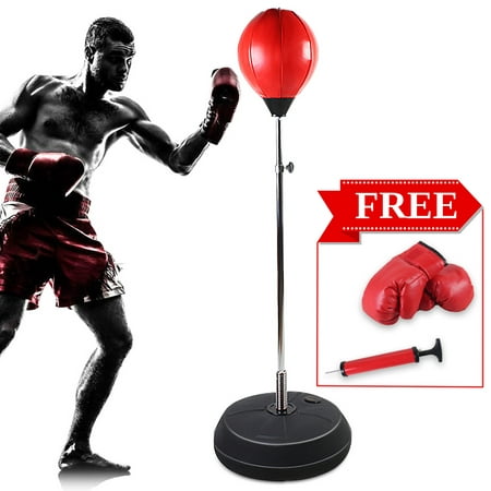 New Adjustable Free Standing Punching Speedball Fitness Boxing Punching Bag