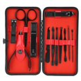 thumbnail image 3 of 12pcs Stainless Steel Eyebrow Scissors Nail Clipper Dead Skin Pusher Manicure Tool Set, 3 of 5