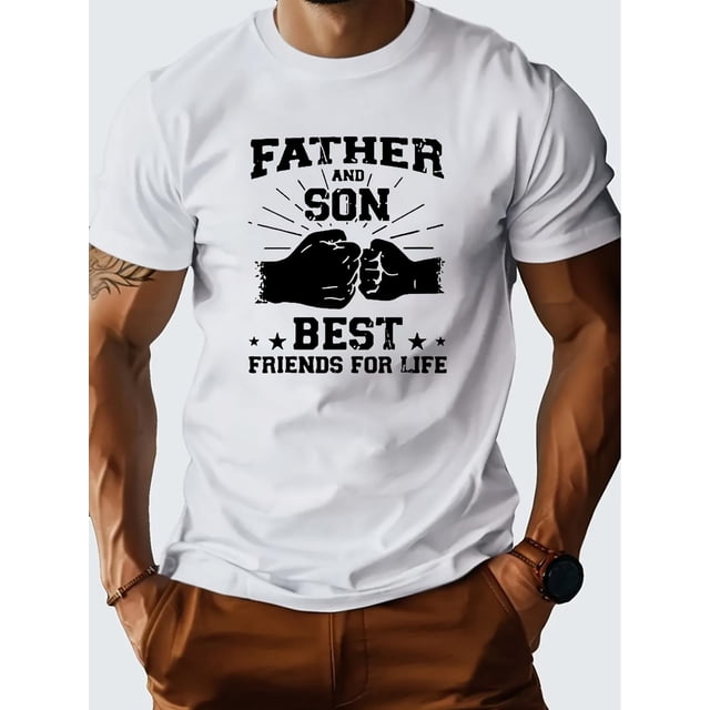 Camiseta con estampado "PAPA..." para hombre, diseño gráfico novedoso, camisetas casuales y cómodas para el verano, ropa para actividades diarias, camisetas de ocio.
