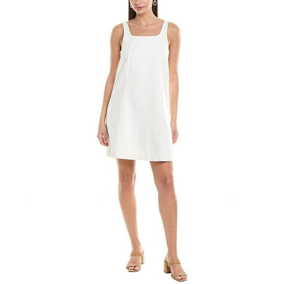 Madewell womens  Flowy Shift Dress, 4, White
