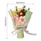 thumbnail image 5 of Ramo de flores de ganchillo hecho a mano, mini ramo artificial de punto, flores falsas, regalo para madre, esposa, cumpleaños, aniversario, 5 of 7