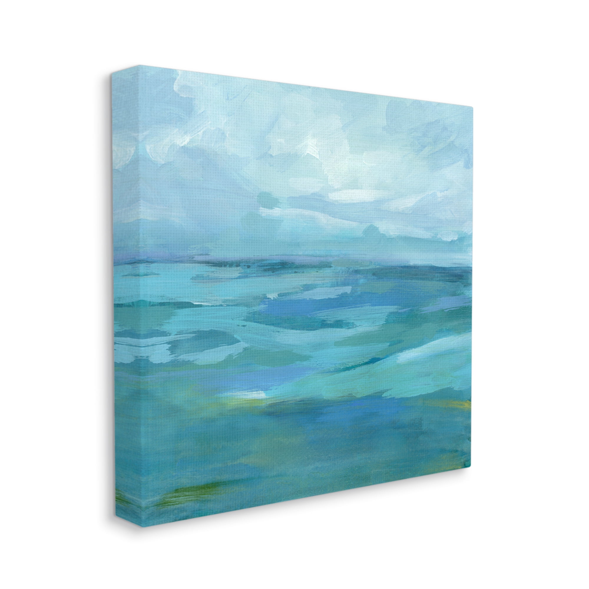 Stupell Flowing Ocean Tide Abstract Landscape Painting Gallery Wrapped Canvas Print Wall Art