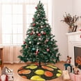 thumbnail image 7 of Picia Orange Lemon Print Christmas Tree Skirt , Christmas Tree Skirt Ornaments for Merry Christmas Holiday Party Decorations Indoor Outdoor-36", 7 of 7