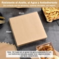 thumbnail image 4 of 100 Hojas Papel Encerado para Alimentos, Papel de Envoltura Grado Alimenticio, Impermeable Absorbe la Grasa, Antiadherente para Cocina Hamburguesa Sándwich Papas Fritas Freidora de Aire Hornos, 4 of 4