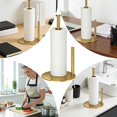 thumbnail image 2 of Soporte de Toallas de Papel de Acero Inoxidable, Organizador Versátil de Rollos para Cocina y Baño, Diseño de Encimera en Color Dorado, 2 of 4