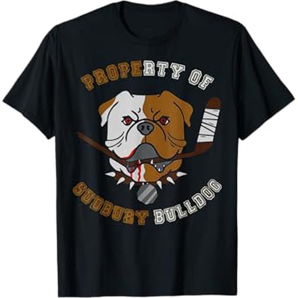 Teereso T-Shirt de Hockey Bulldog Propriété de Sudbury