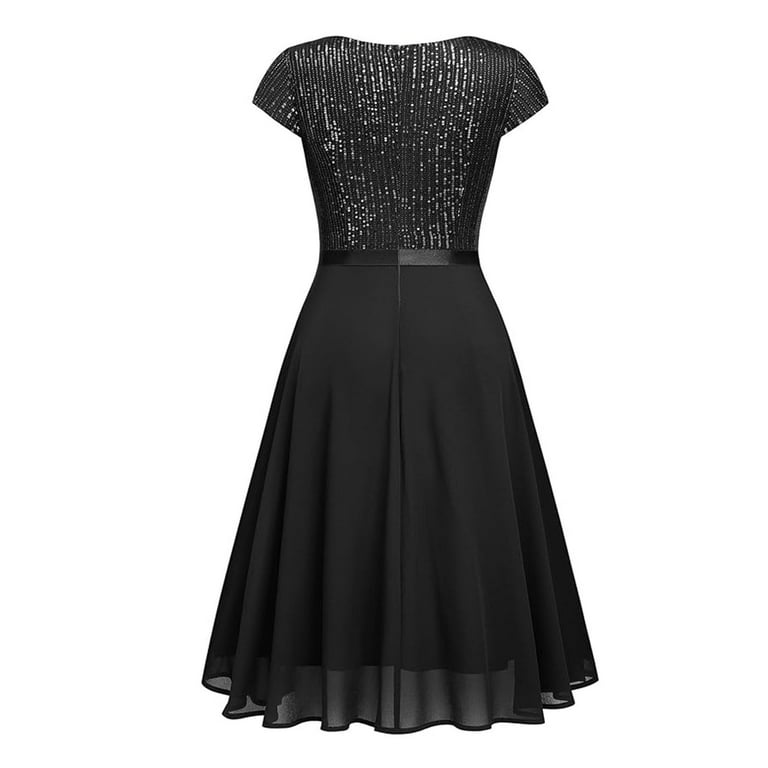Casual Patchwork Ruffle Zipper Turtleneck A Line Dresses Casual Patchwork Ruffle Zipper Turtleneck A Line Dresses