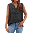 thumbnail image 3 of TRUBKH Camisole Tops Womens Summer Tops Linen Tank Womens Sleeveless Basic Cami Tanks Scoop Neck V Neck Camisole Tunic Blouses Basic Tight T Shirts Adjustable Spaghetti Strap Black M, 3 of 6