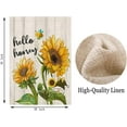 thumbnail image 2 of Wood Sunflower Garden Flag 28x40 Inch Double Sided Animal Bee King House Flag Sunflowers Floral Large Flag Burlap Decor for Outdoor Yard Hello Honey Farmhouse Outside Flags Garden Banner (Honey), 2 of 5