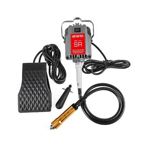 230W S-R Flex Shaft Mill W/ Foot Pedal 6.5mm Chuck Hanging Flexible Jewelry Polishing Machine Rotary Stone Carving Tool