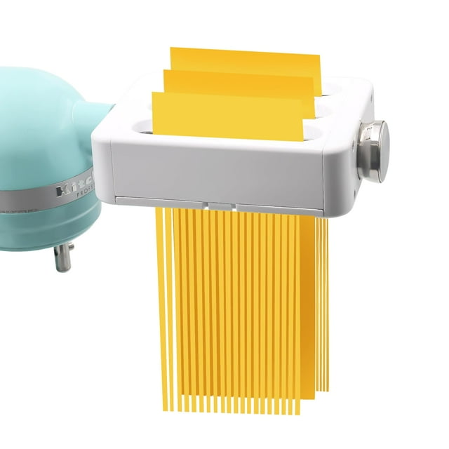 Pasta Maker Attachment 3 in 1 Set for KitchenAid StandMixers Included Pasta Sheet Roller, Spaghetti Cutter,Fettuccine Cutter Maker Accessories, Easy