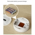 thumbnail image 4 of 3 Color LED Night Light Battery Powered Convenient Mini Round Night Lamp Suitable For Home Bedroom Cabinet Wardrobe Battery Powered, 4 of 5