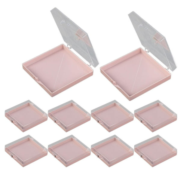 Caja de almacenamiento para uñas postizas, 10 unidades rosa