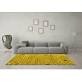 thumbnail image 3 of Ahgly Company Indoor Rectangle Solid Yellow Modern Area Rugs, 7' x 10', 3 of 4