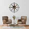 thumbnail image 3 of 30 Inch Bronze Compass Wall Plaque - Indoor/Outdoor - Backyard Expressions, 3 of 7