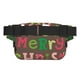 thumbnail image 3 of Fotbe Ho Ho Ho Merry Christmas Cangurera Cuadrada con Estampado de Doble Capa, Bolsa de Cintura Ajustable Mini para Hombres y Mujeres, 3 of 9