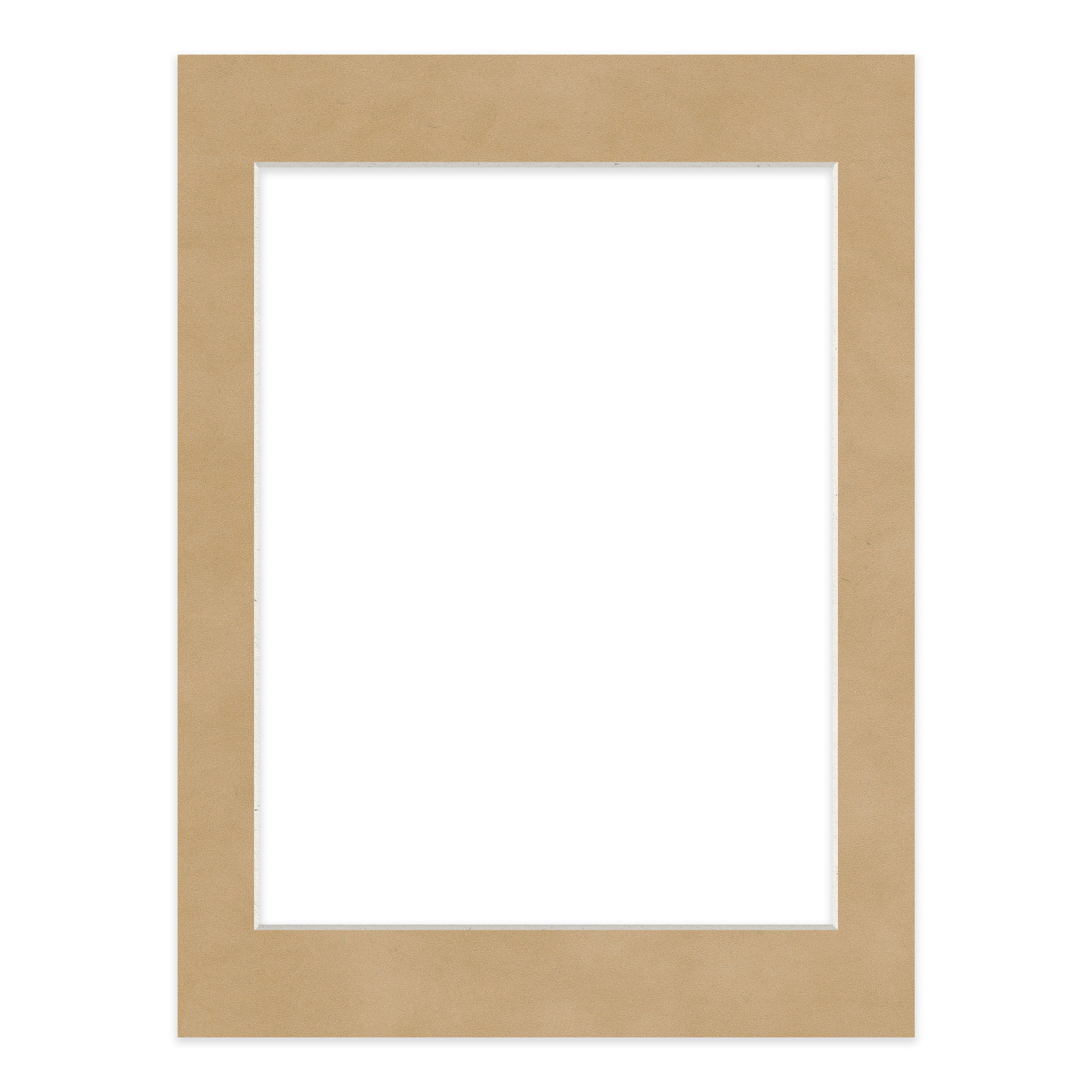 Beige Suede Picture Frame Mat for 18x24 Frames - Fits 15x19 Photos - 1 Mat
